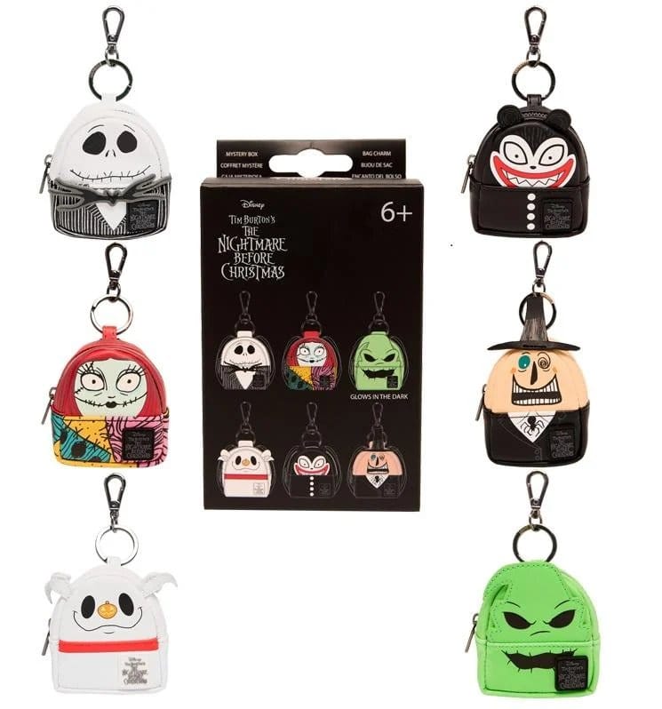Nightmare Before Christmas by Loungefly Keychains Mini Backpack Classic Blind Box Assortment (15) P071202