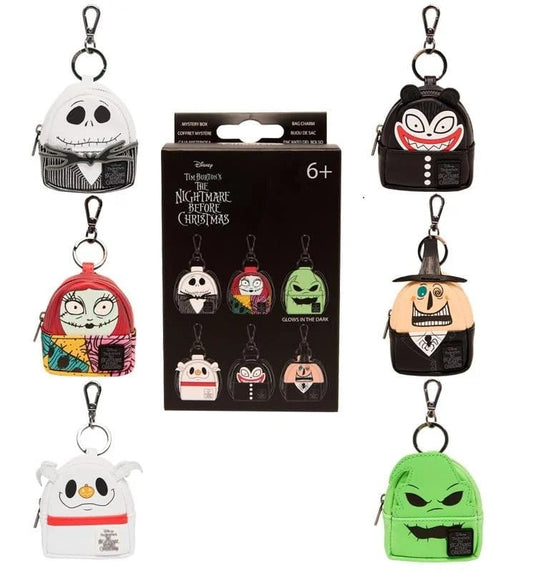 Nightmare Before Christmas by Loungefly Keychains Mini Backpack Classic Blind Box Assortment (15) P071202