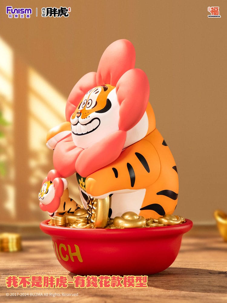 I Am Not Fat Tiger Statue 1/7 Alexander the Tiger Rich Flower 20 cm P040358