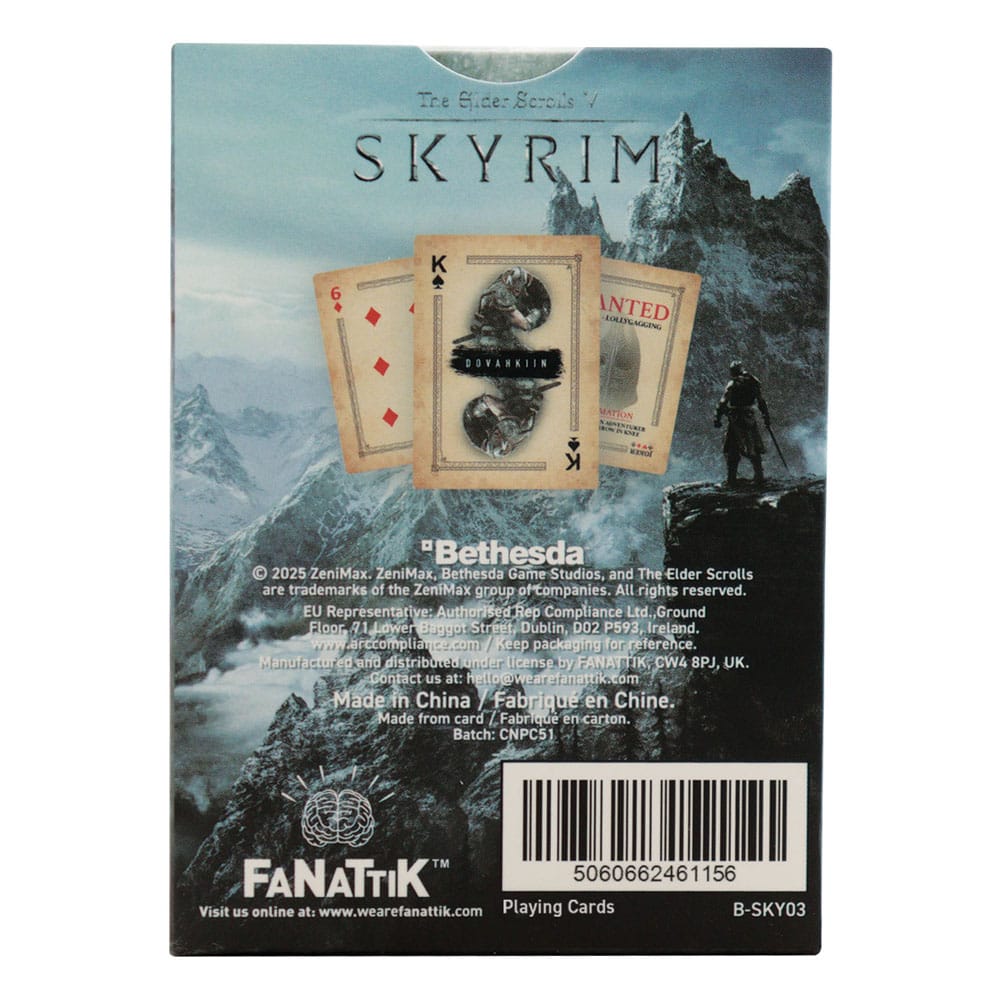 Elder Scrolls Skyrim Playing Cards Display (12) P066823