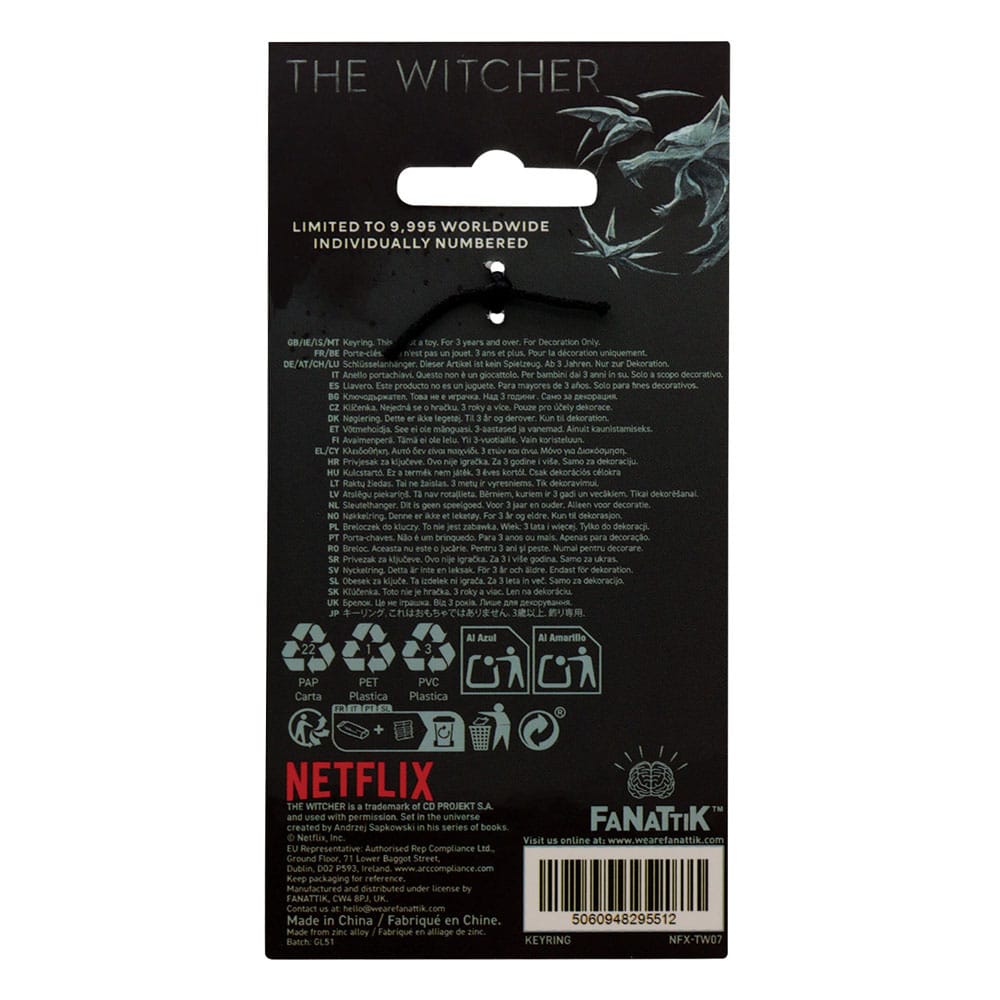 The Witcher Keychain Witcher & Roach Limited Edition P040583