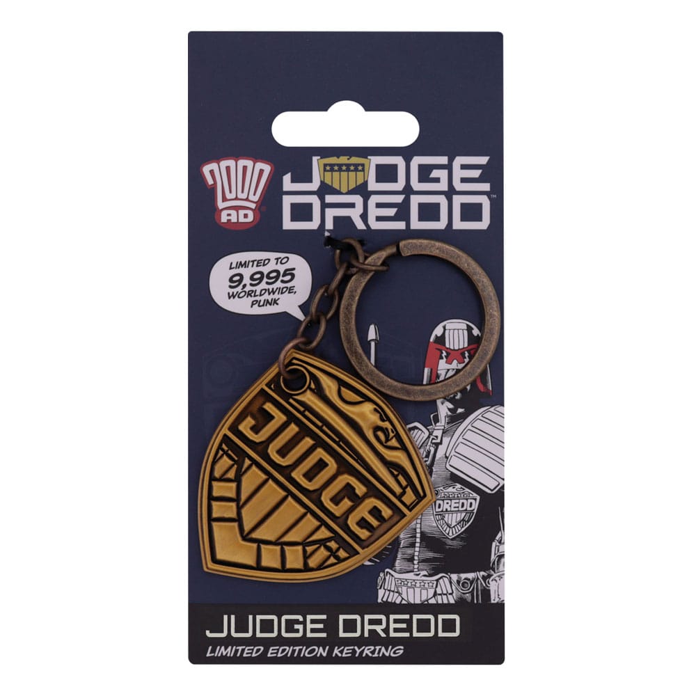 2000 AD Keychain Judge Dredd Badge Limited Edition P040592