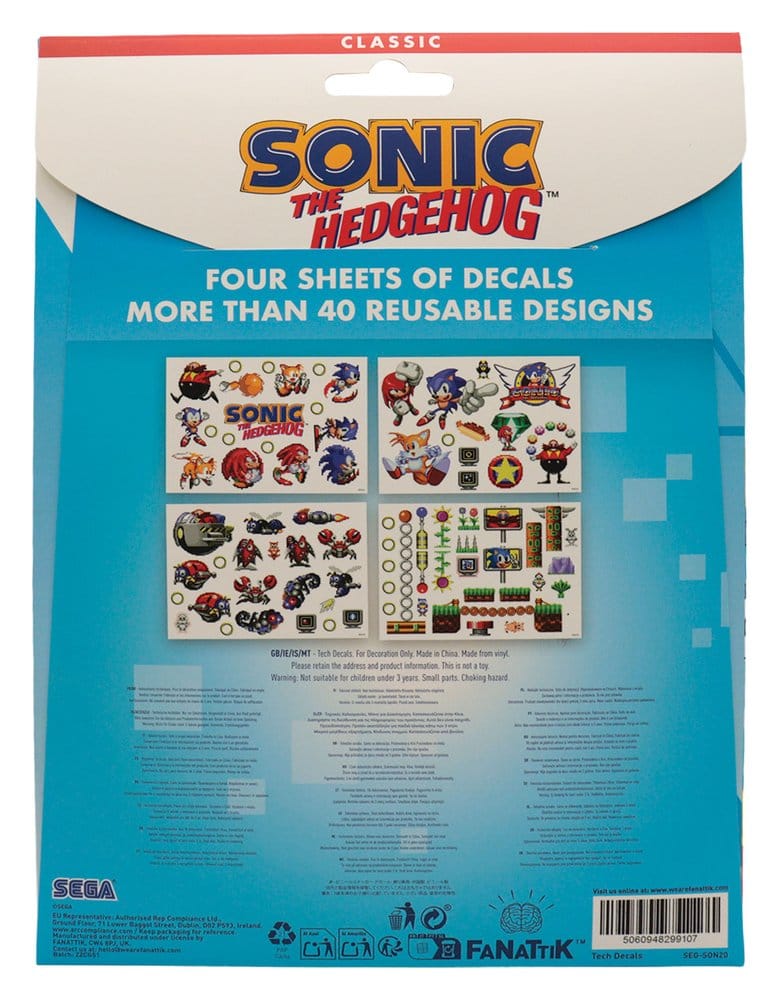 Sonic - The Hedgehog Tech Sticker Pack P072604
