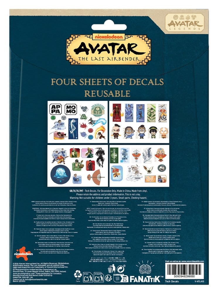 Avatar: The Last Airbender Tech Sticker Pack P074274