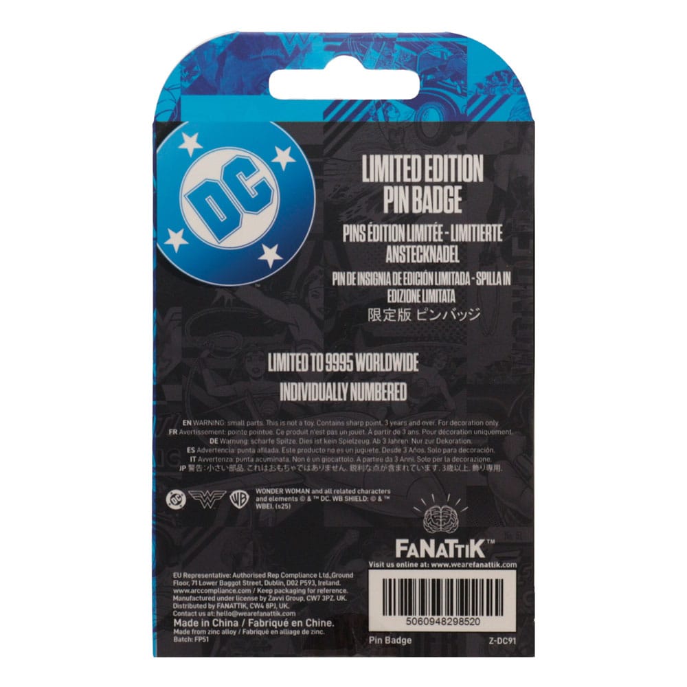 DC Comics Pin Badge Wonder Woman Amazon Warrior Limited Edition P066846