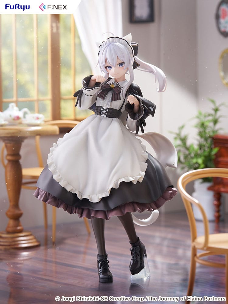 Wandering Witch: The Journey of Elaina F:NEX PVC Statue 1/7 Elaina Maid costume with cat ears Ver. 24 cm P068705