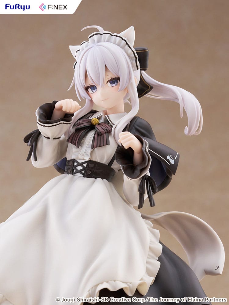 Wandering Witch: The Journey of Elaina F:NEX PVC Statue 1/7 Elaina Maid costume with cat ears Ver. 24 cm P068705