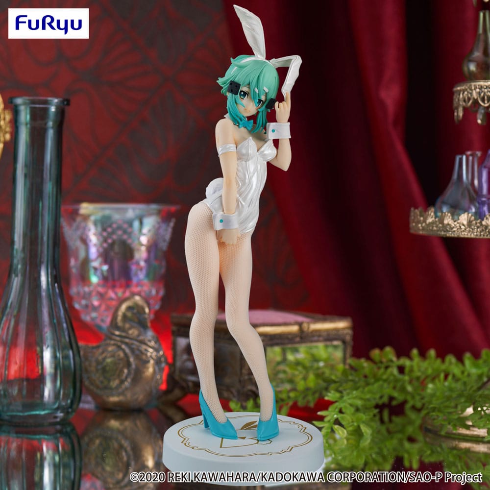 SWORD ART ONLINE BICUTE BUNNIES PVC STATUE SINON WHITE PEARL VER. 28 CM