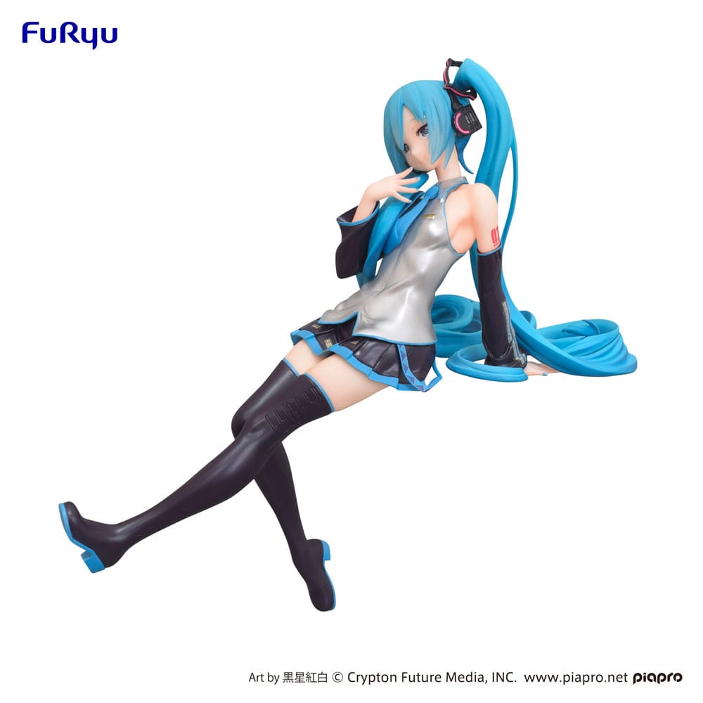Hatsune Miku Noodle Stopper PVC Statue Kuroboshi Kouhaku Ver. (re-run) 14 cm P041049