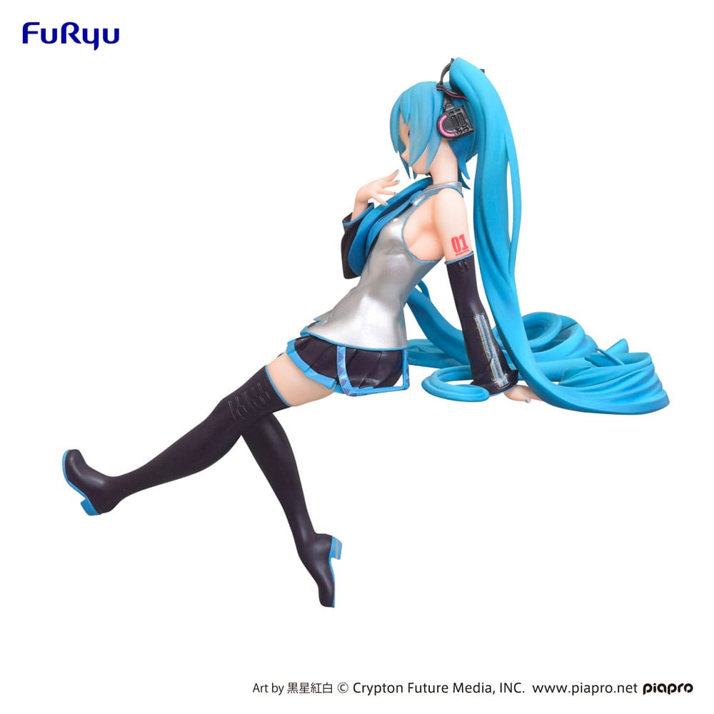Hatsune Miku Noodle Stopper PVC Statue Kuroboshi Kouhaku Ver. (re-run) 14 cm P041049