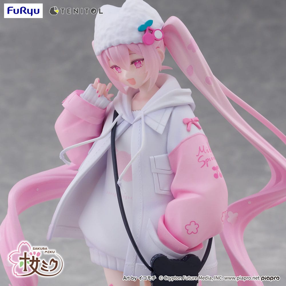 Hatsune Miku Tenitol PVC Statue Sakura Miku Cool style [petit] 19 cm P065598