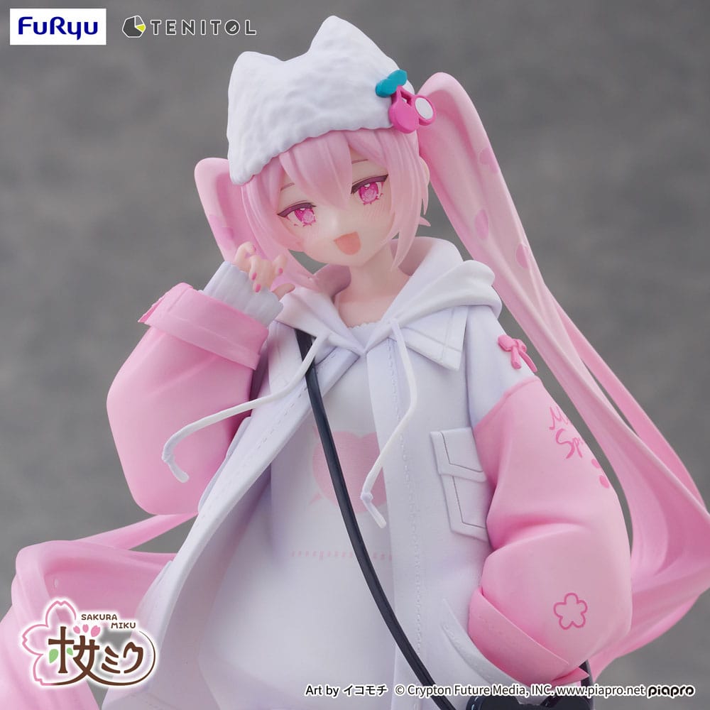 Hatsune Miku Tenitol PVC Statue Sakura Miku Cool style [petit] 19 cm P065598