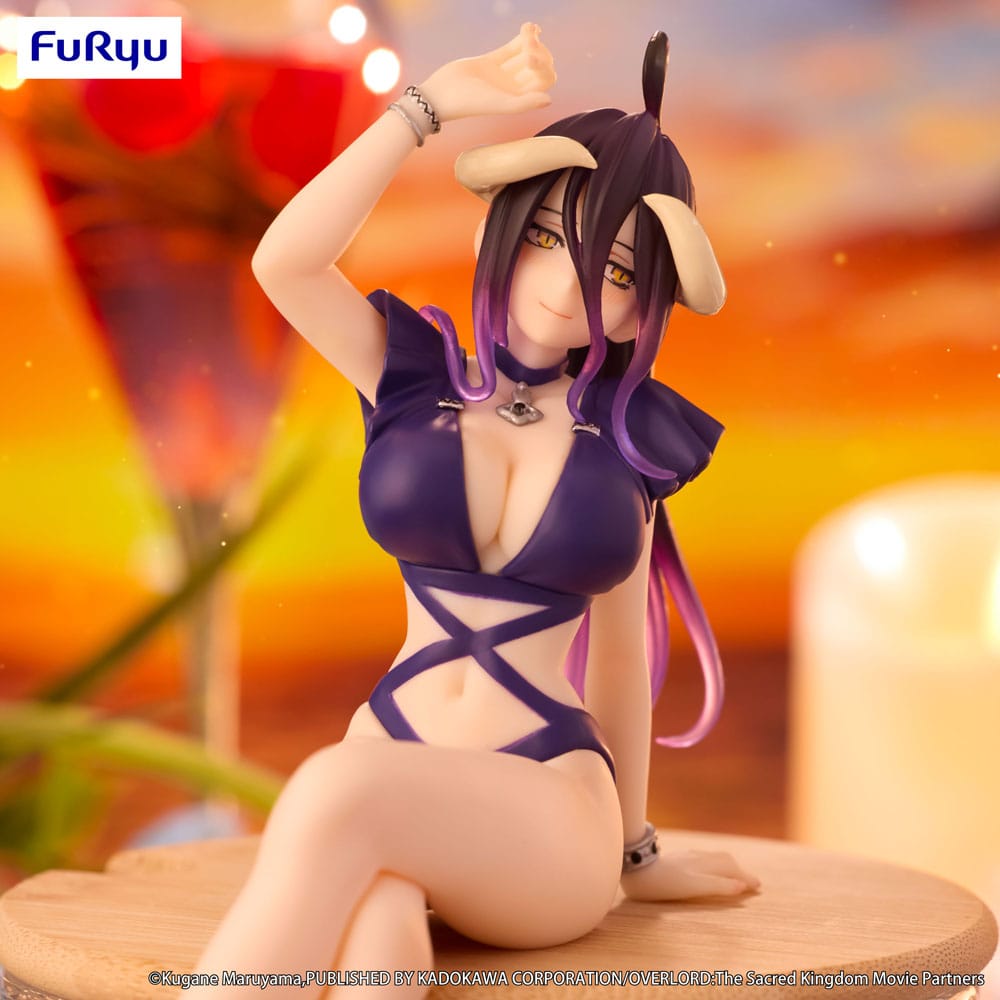 Overlord Noodle Stopper PVC Statue Albedo Swimsuit Dark Purple Color Ver. 16 cm P041216