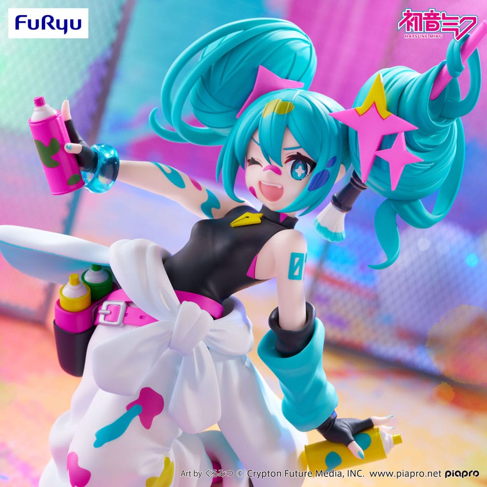 HATSUNE MIKU TRIO-TRY-IT PVC STATUE MIKU PAINT GIRL 19 CM