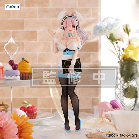 Super Sonico BiCute Bunnies PVC Statue Waitress Light Blue Color Ver. 28 cm P041247