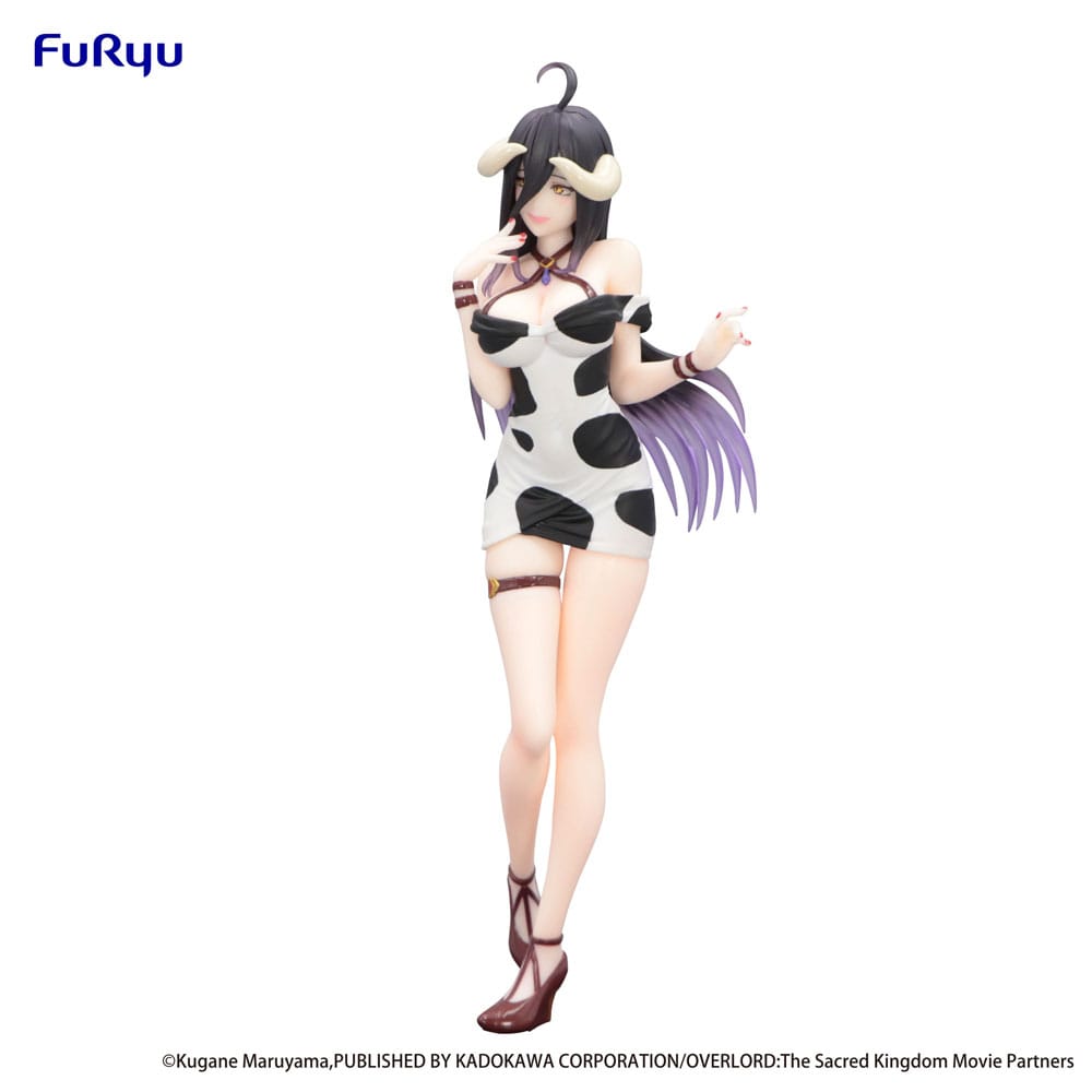 Overlord Trio-Try-iT PVC Statue Albedo Mini Dress Cow Pattern Ver. 21 cm P041250