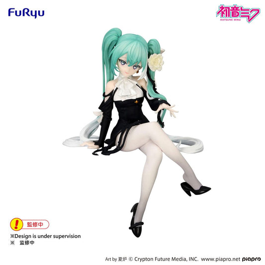 Hatsune Miku Noodle Stopper PVC Statue Flower Fairy White Rose 14 cm P041305
