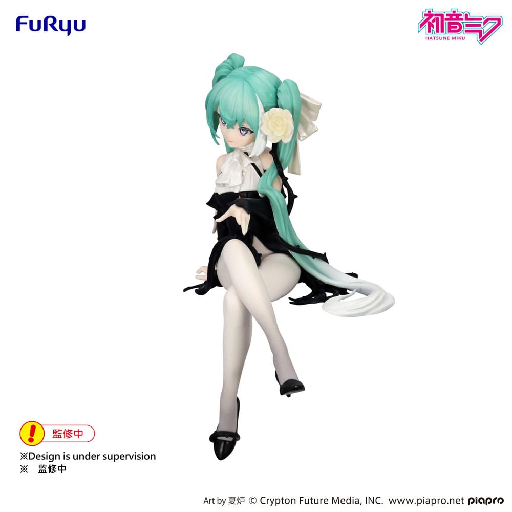 Hatsune Miku Noodle Stopper PVC Statue Flower Fairy White Rose 14 cm P041305