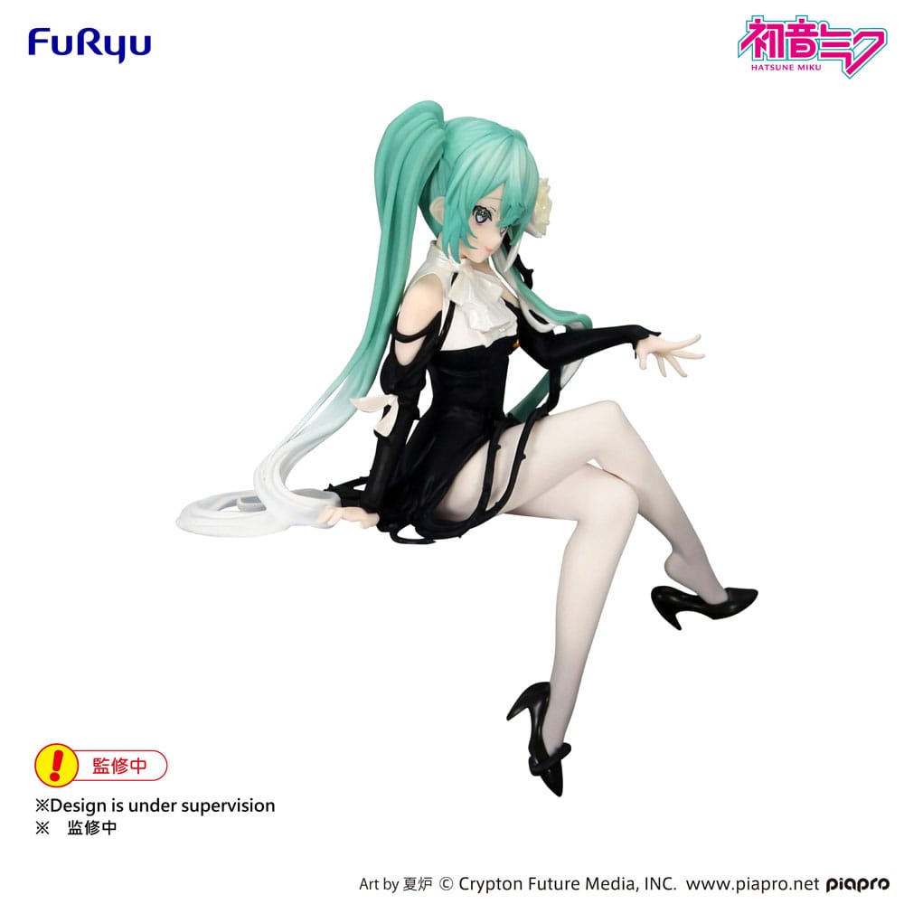 Hatsune Miku Noodle Stopper PVC Statue Flower Fairy White Rose 14 cm P041305