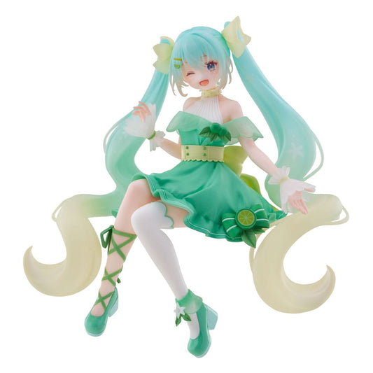 Hatsune Miku Noodle Stopper PVC Statue Hatsune Miku Lime Ver. 14 cm P065626