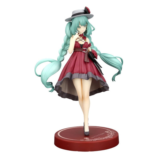 Hatsune Miku Trio-Try-iT PVC Statue Hatsune Miku Outing Dress Red Color Ver. 19 cm P066948