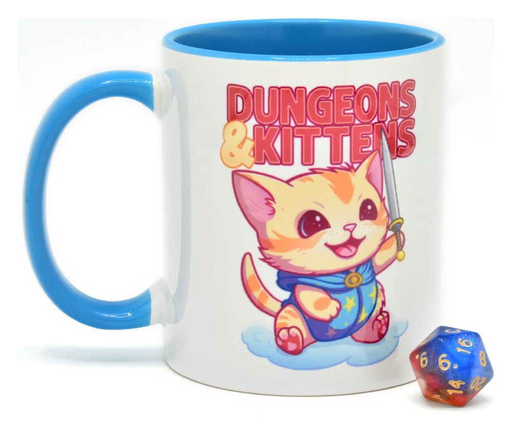 Glassstaff Gift Set Mug & Dice D20 Dungeons & Kittens P071149