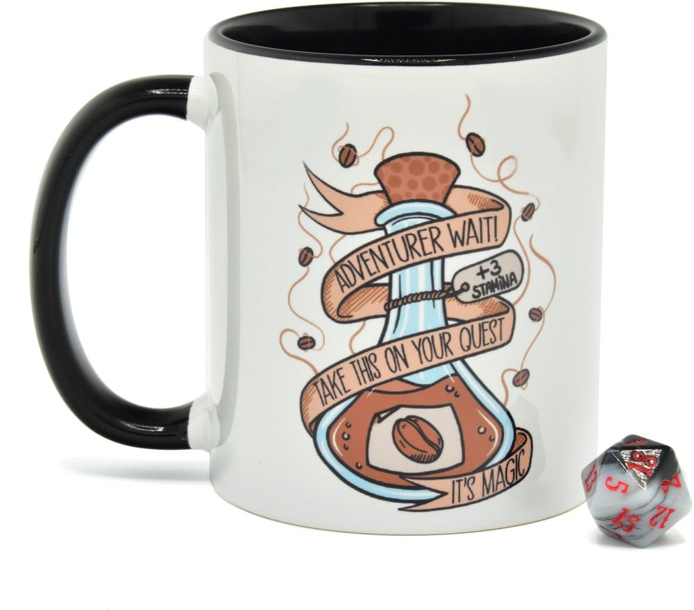 Glassstaff Gift Set Mug & Dice D20 Coffee Potion P071150