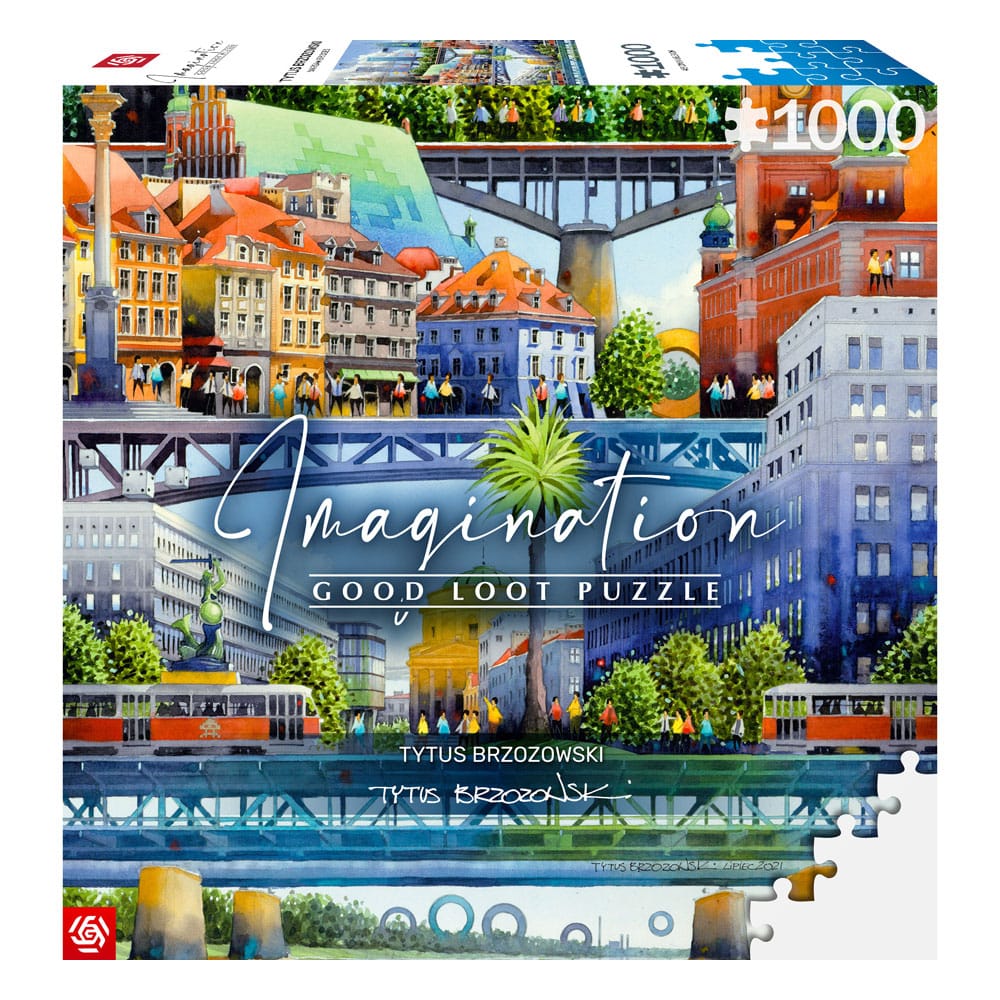 Tytus Brzozowski Imagination Puzzle Warsaw Bridges (1000 pieces) P041724