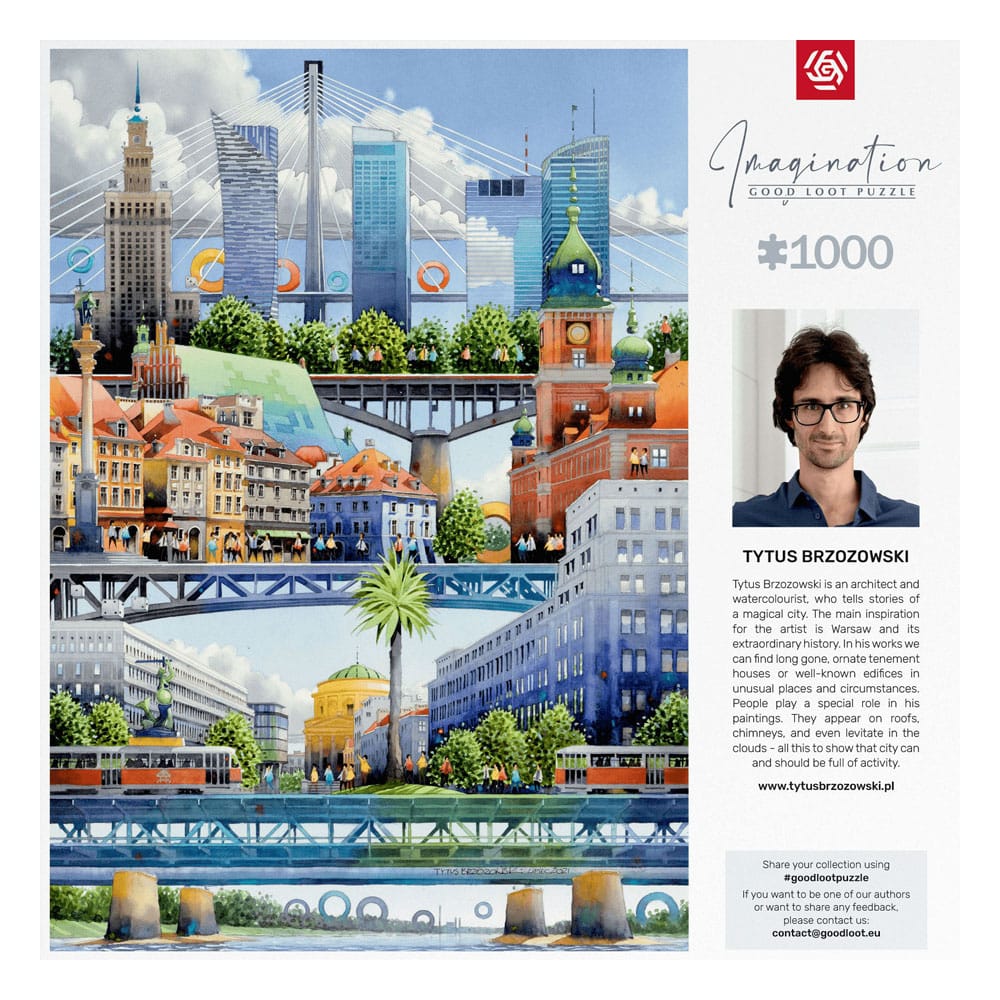 Tytus Brzozowski Imagination Puzzle Warsaw Bridges (1000 pieces) P041724
