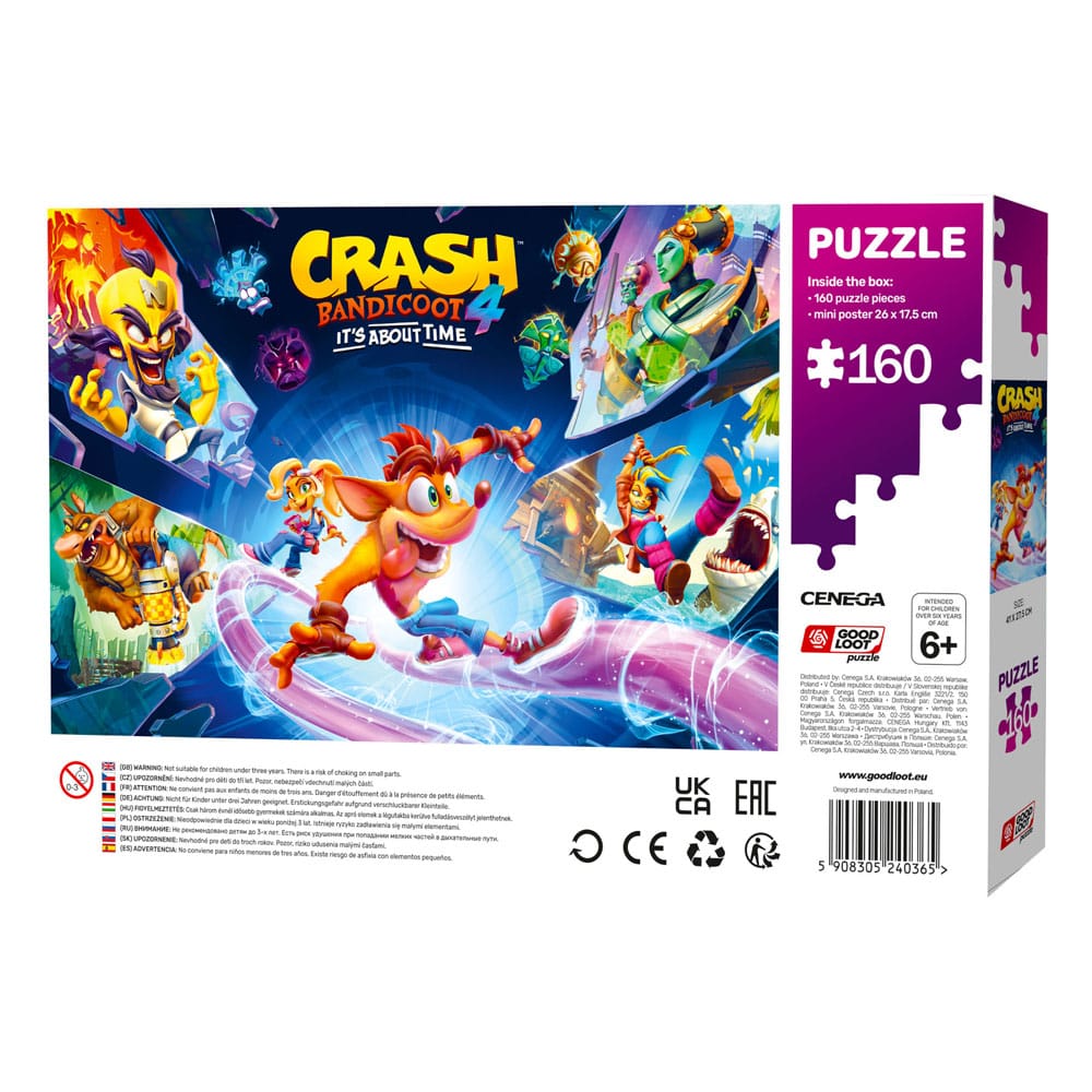 Crash Bandicoot 4 Kids Puzzle It's About Time (160 pieces) P041729