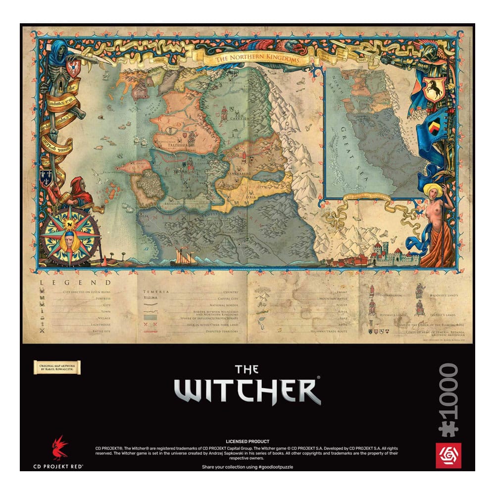 The Witcher 3 Gaming Puzzle The Northern Kingdoms (1000 pieces) P041742