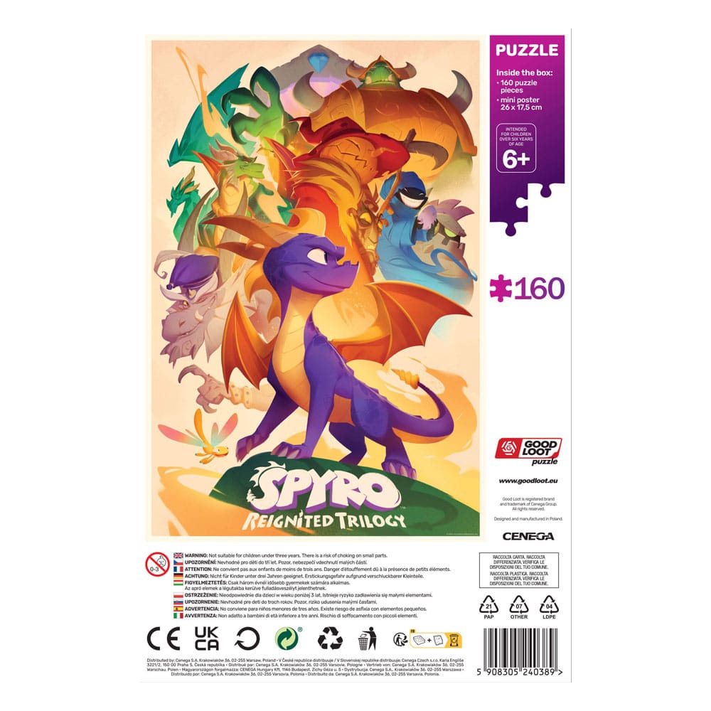 Spyro Reignited Trilogy Kids Puzzle Heroes (160 pieces) P041745