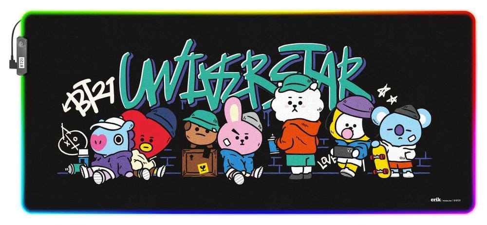 BT21 LED XXL Mouse Mat 90 x 40 cm P074938