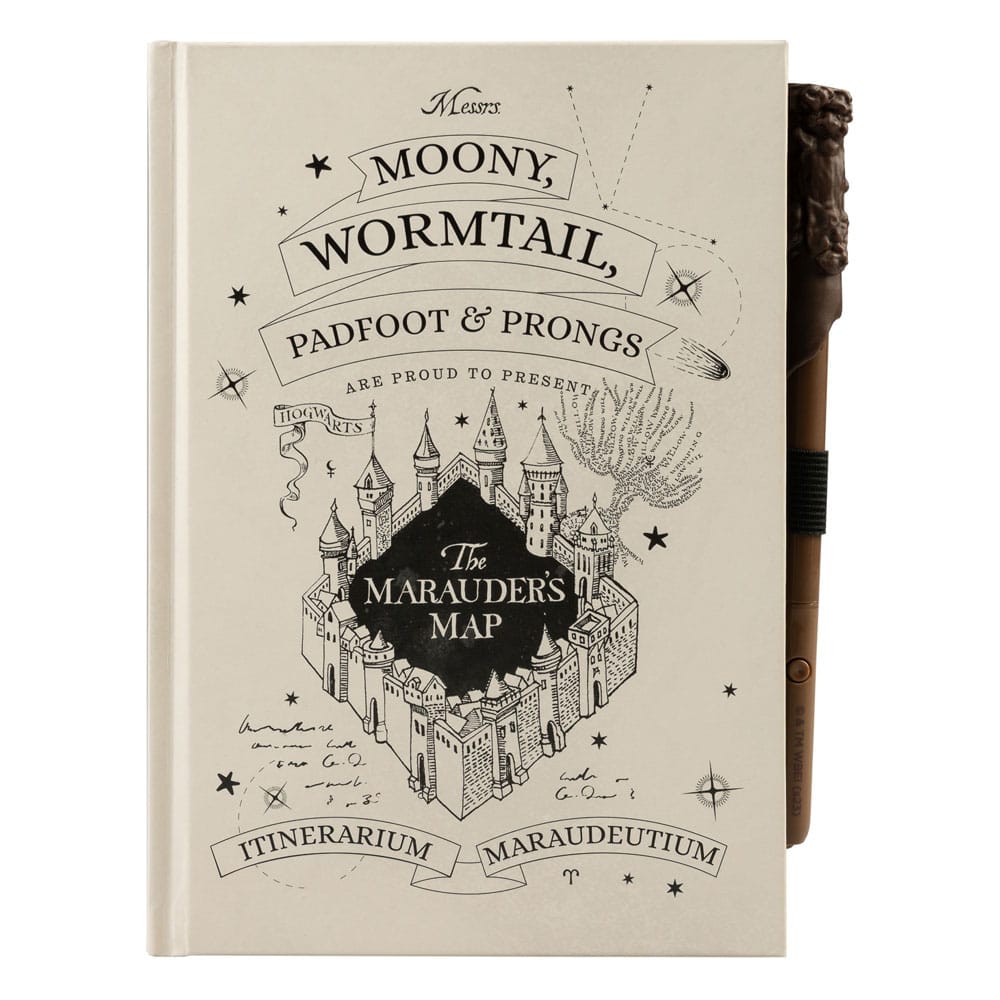 Harry Potter Premium Notebook A5 with Light Marauder's Map P069320