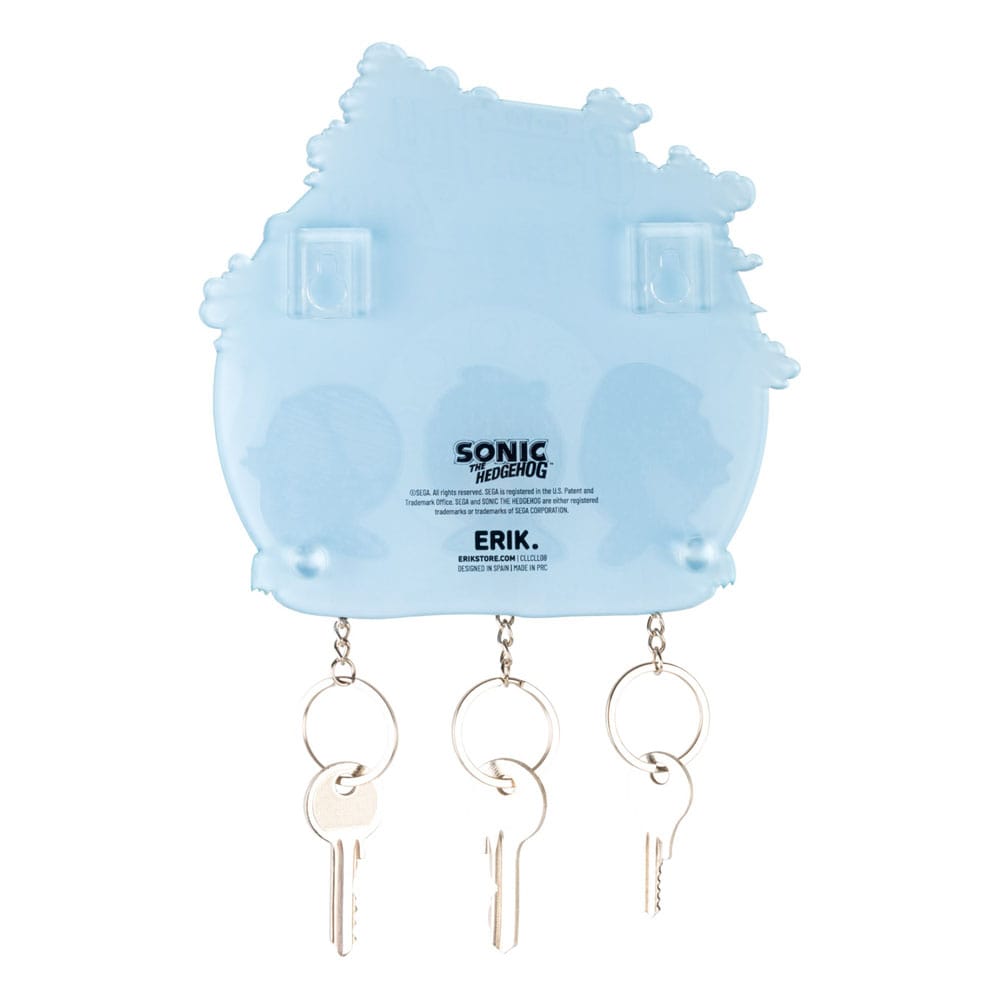 Sonic the Hedgehog Key rack incl. 3 key rings P069302