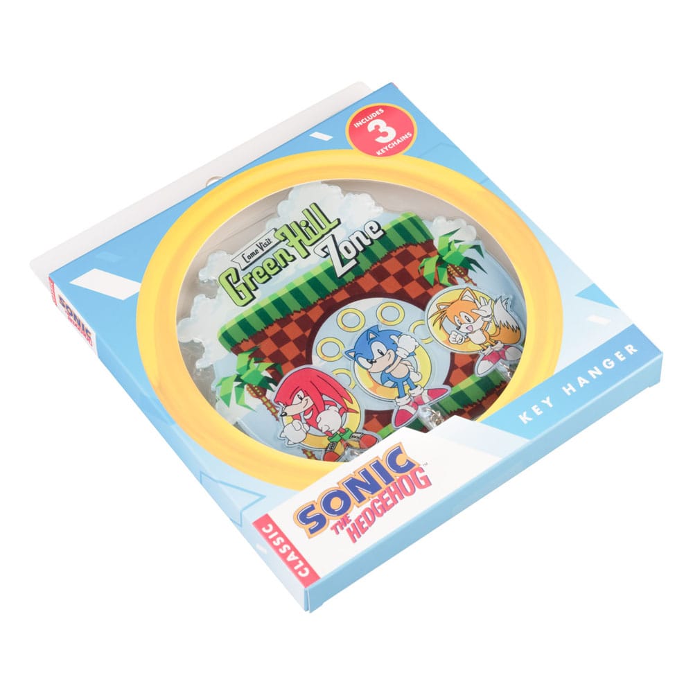 Sonic the Hedgehog Key rack incl. 3 key rings P069302