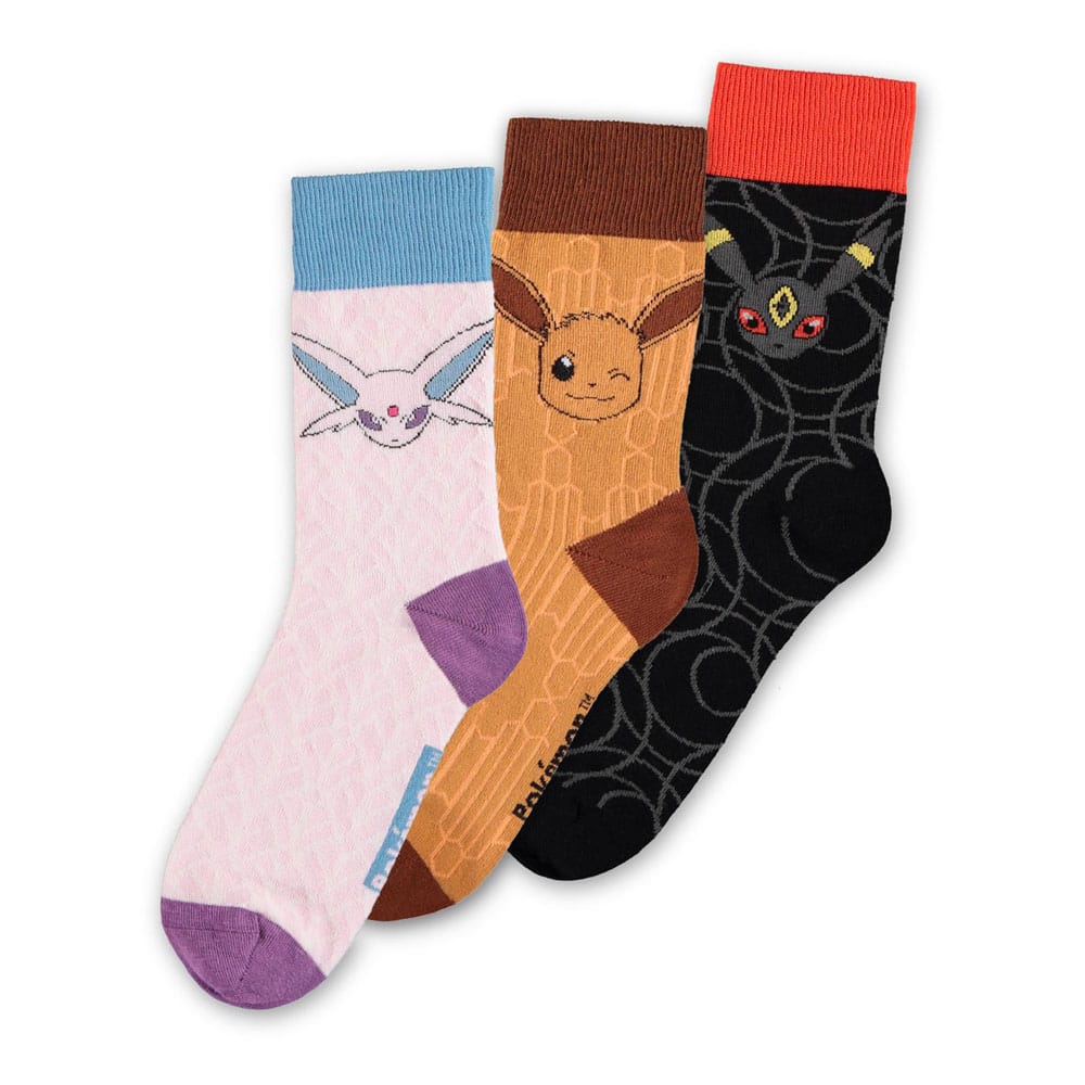 Pokémon Socks 3-Pack Eevee Evolution 2.0 35-38 P042011