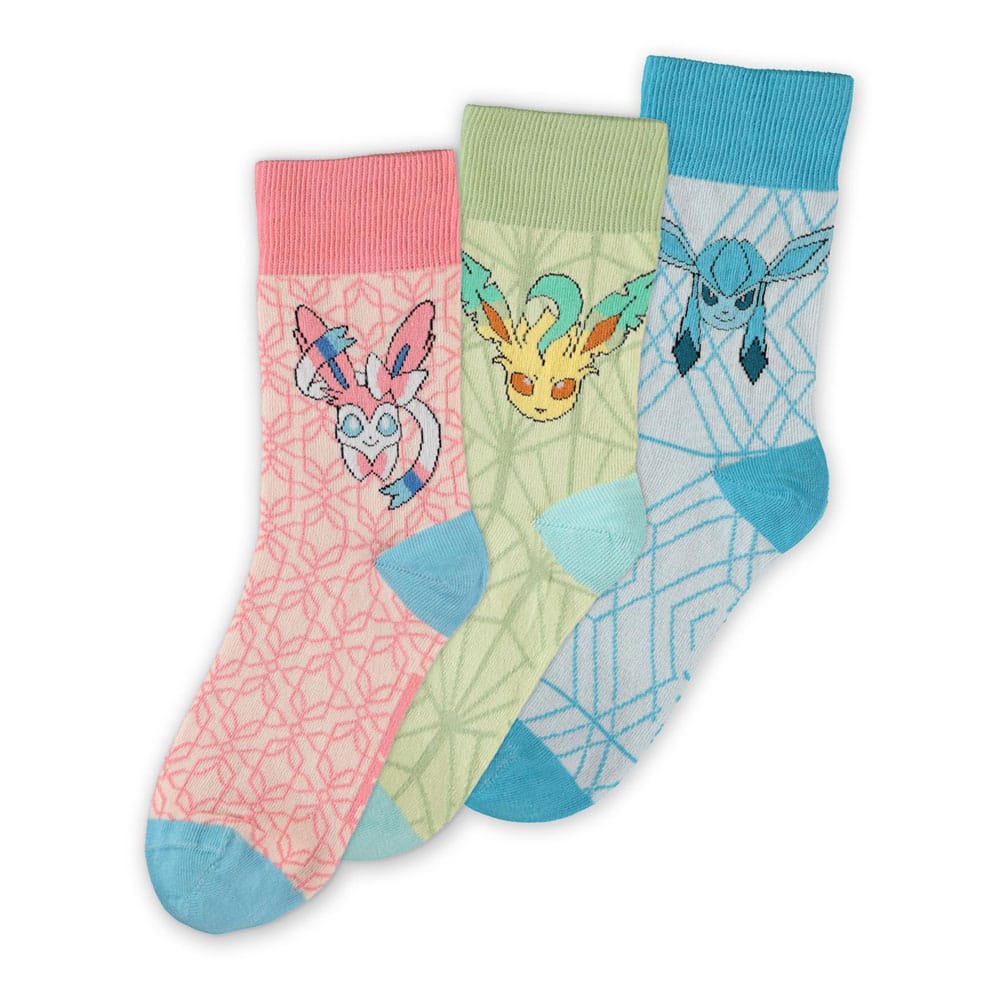 Pokemon Socks 3-Pack Eevee Evolution 3.0 35-38