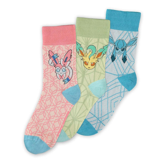 Pokemon Socks 3-Pack Eevee Evolution 3.0 35-38