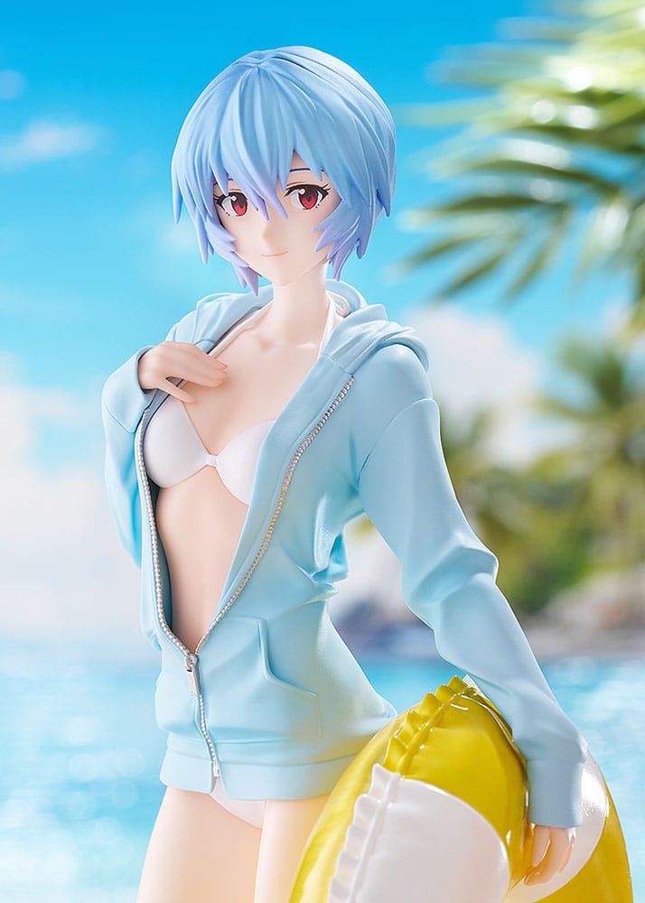 Rebuild of Evangelion Pop Up Parade L PVC Statue Beach Queens: Rei Ayanami 22 cm P042101