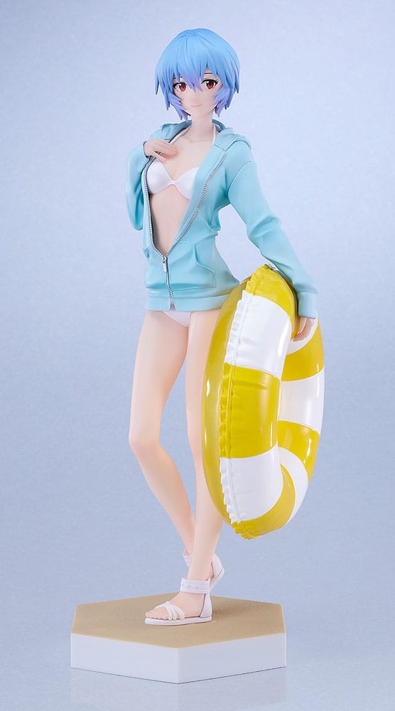 Rebuild of Evangelion Pop Up Parade L PVC Statue Beach Queens: Rei Ayanami 22 cm P042101