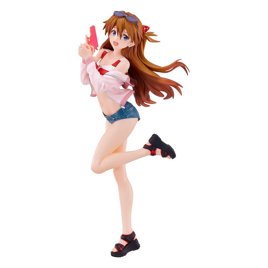 Rebuild of Evangelion Pop Up Parade L PVC Statue Beach Queens: Asuka Shikinami Langley 22 cm P042724
