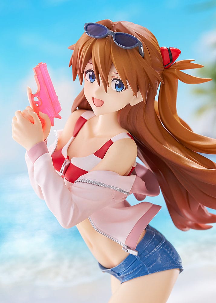 Rebuild of Evangelion Pop Up Parade L PVC Statue Beach Queens: Asuka Shikinami Langley 22 cm P042724