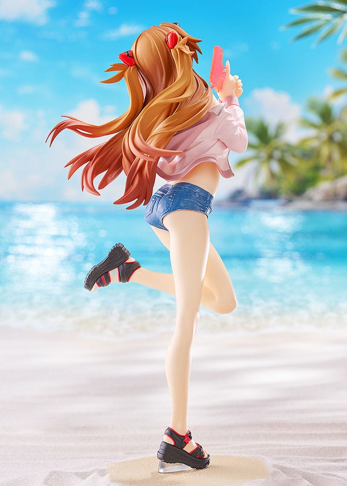 Rebuild of Evangelion Pop Up Parade L PVC Statue Beach Queens: Asuka Shikinami Langley 22 cm P042724