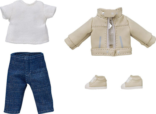 Nendoroid Doll Figures Outfit Set: Leather Jacket (Ivory)