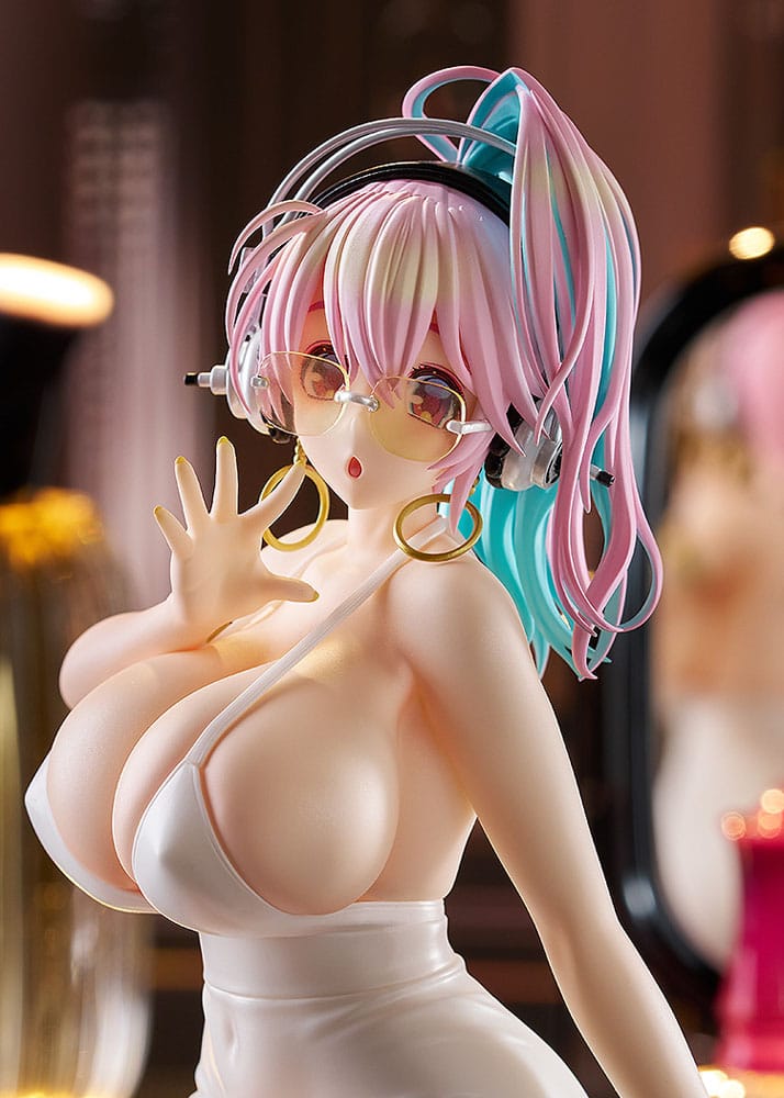 Super Sonico Pop Up Parade PVC Statue Super Sonico: 15th Mini Dress Ver. L Size 20 cm P067976