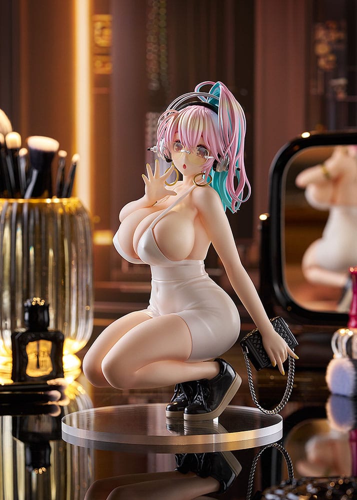 Super Sonico Pop Up Parade PVC Statue Super Sonico: 15th Mini Dress Ver. L Size 20 cm P067976