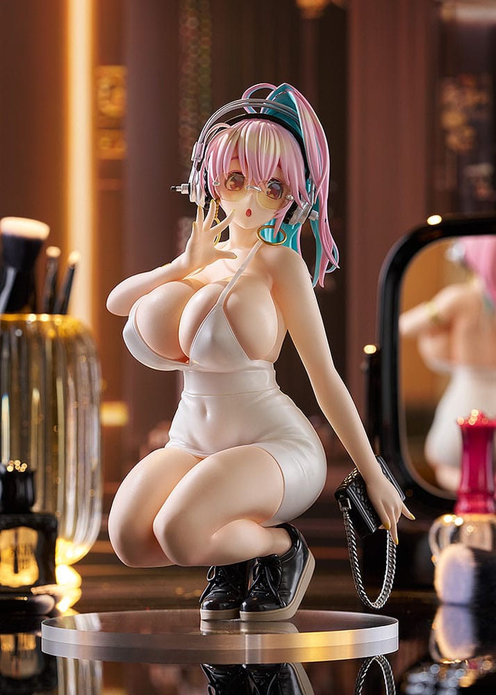 Super Sonico Pop Up Parade PVC Statue Super Sonico: 15th Mini Dress Ver. L Size 20 cm P067976