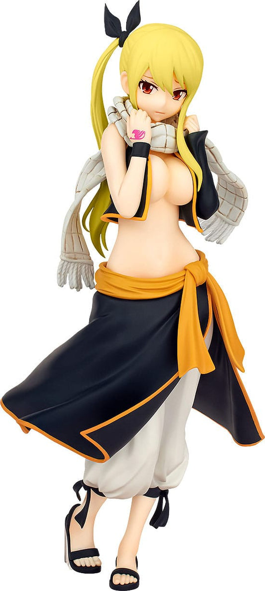 Fairy Tail Pop Up Parade PVC Statue Lucy Heartfilia Natsu Costume Ver. L Size 22 cm P068496