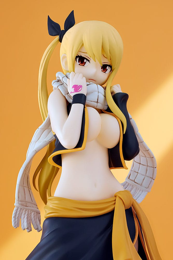 Fairy Tail Pop Up Parade PVC Statue Lucy Heartfilia Natsu Costume Ver. L Size 22 cm P068496
